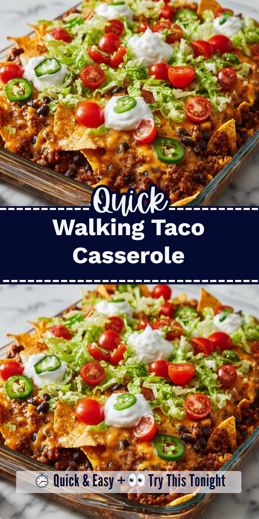 Walking Taco Casserole