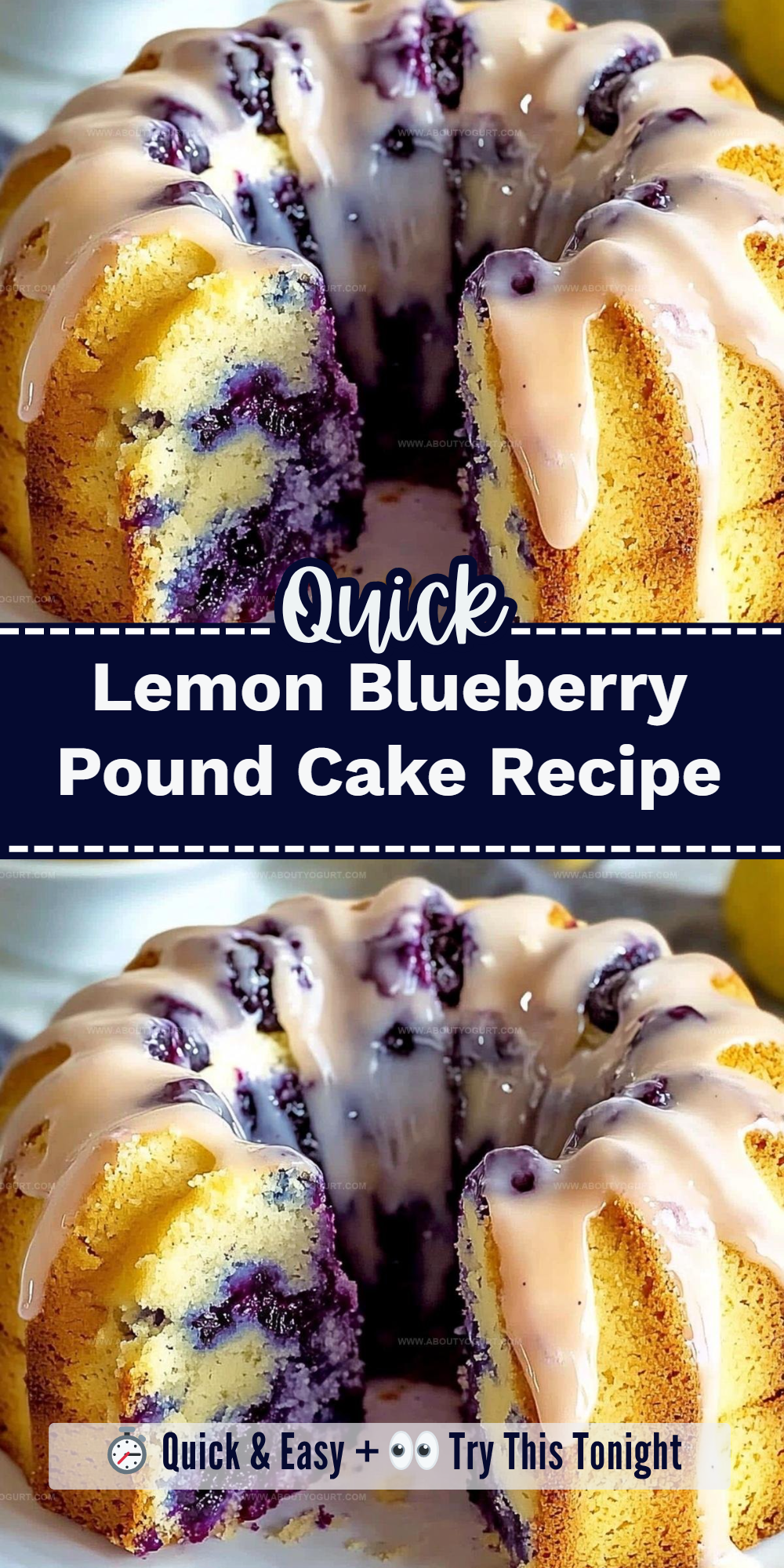 Lemon Blueberry Pound Cake Recipe