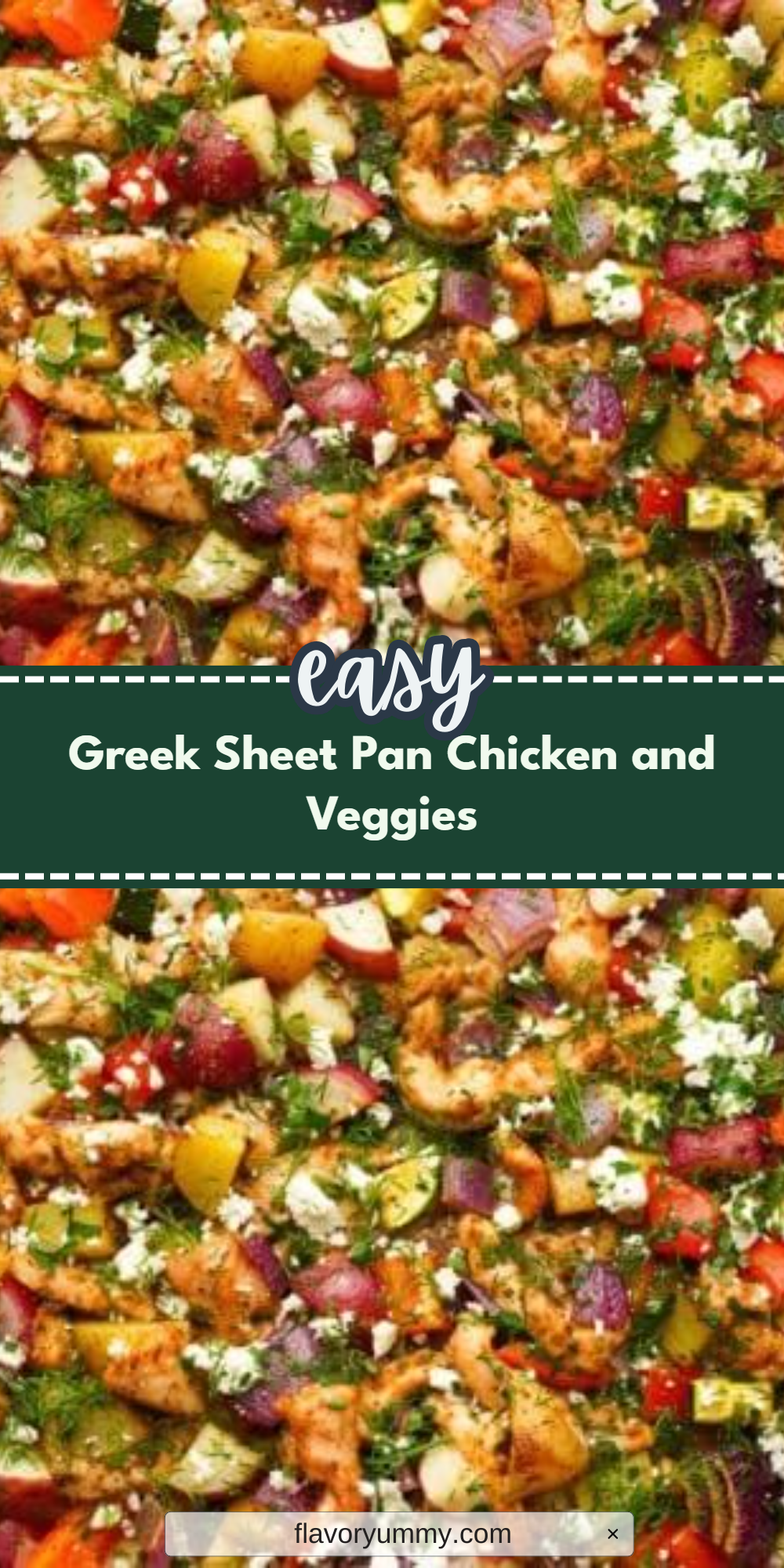 Greek Sheet Pan Chicken and Veggies