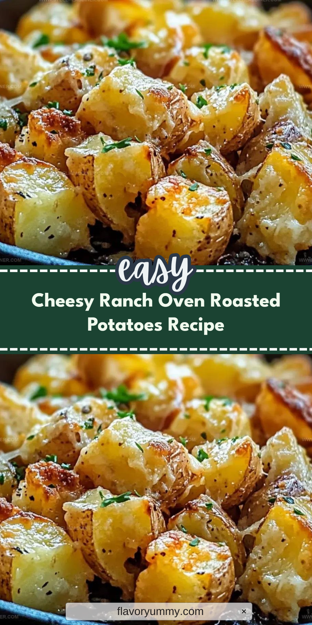 Cheesy Ranch Oven Roasted Potatoes Recipe
