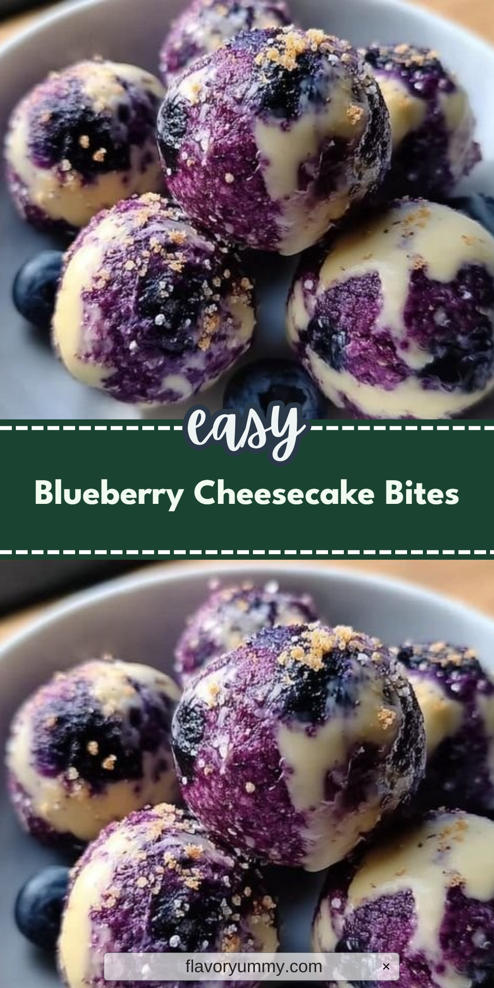 Blueberry Cheesecake Bites