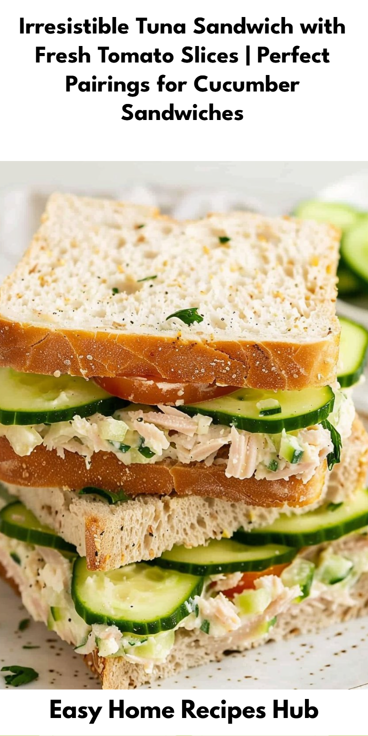 Tuna Sandwich with Fresh Tomato Slices