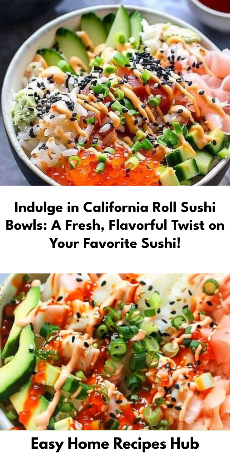 California Roll-Inspired Sushi Bowls