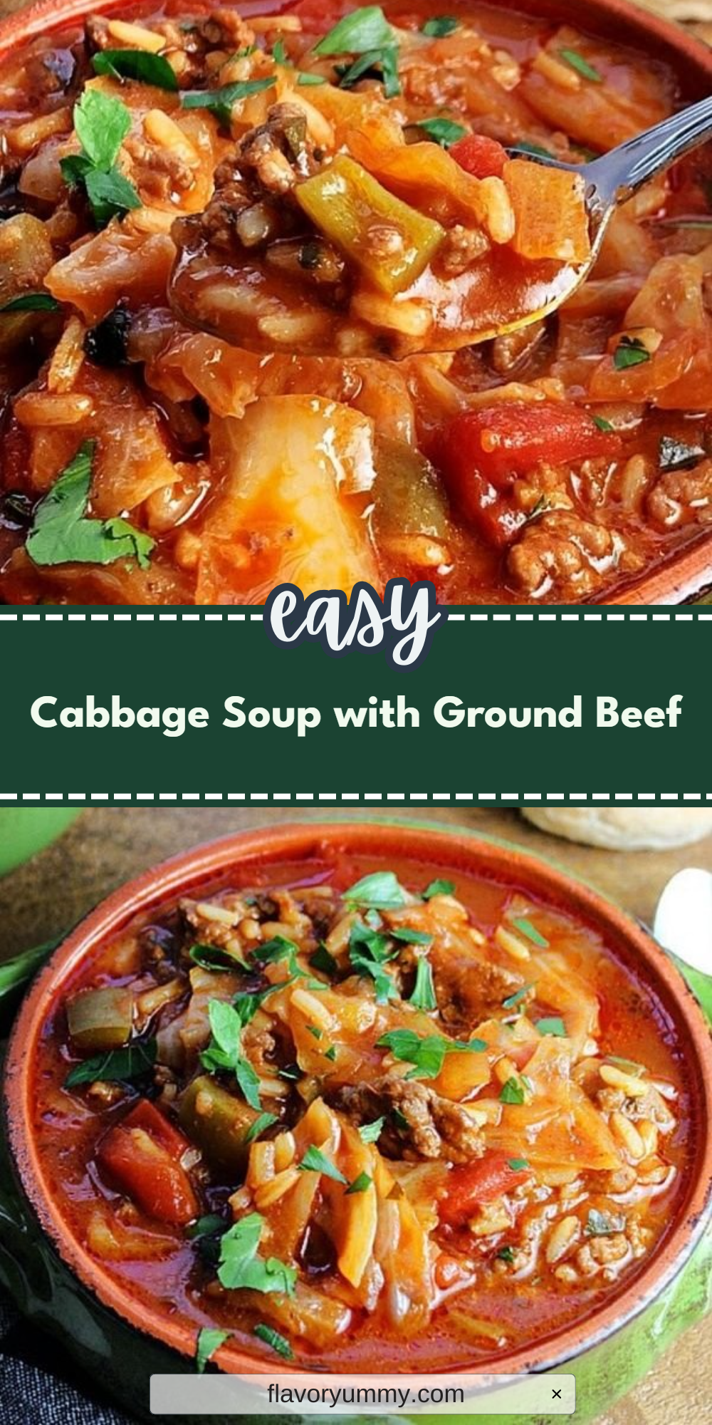 Cabbage Soup with Ground Beef