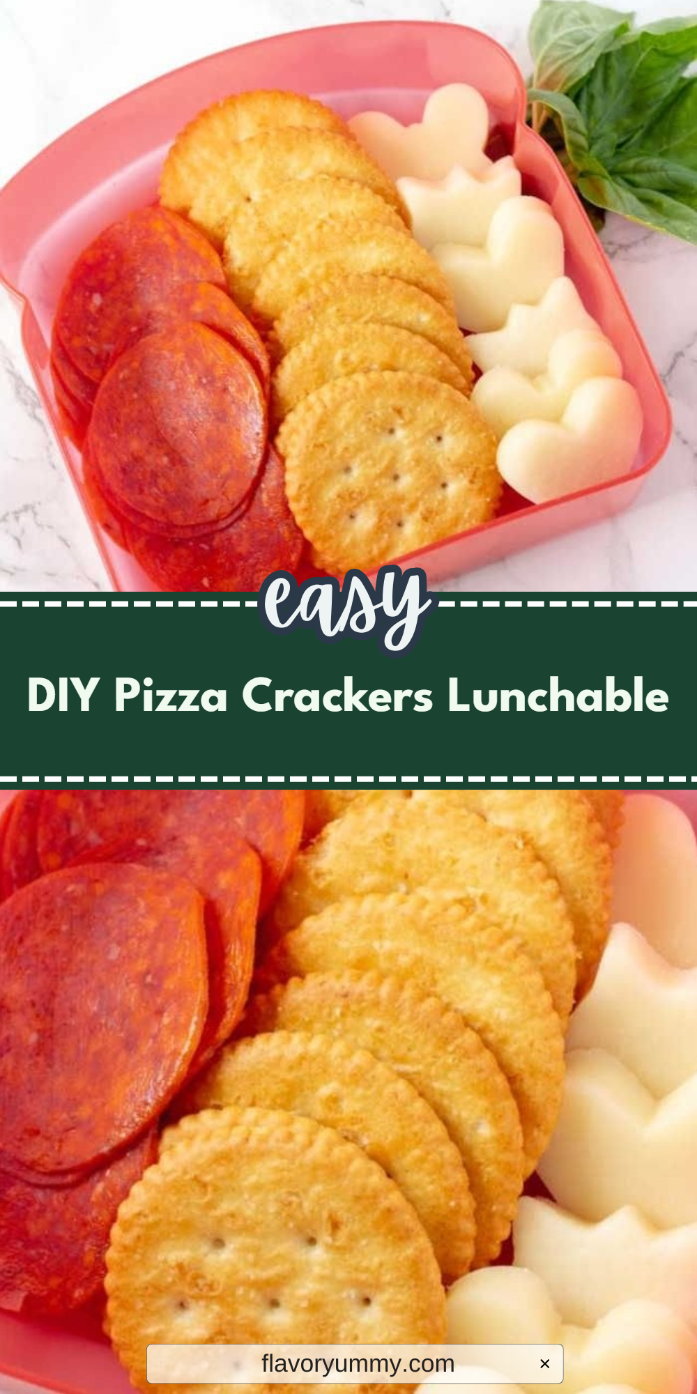 DIY Pizza Crackers Lunchable