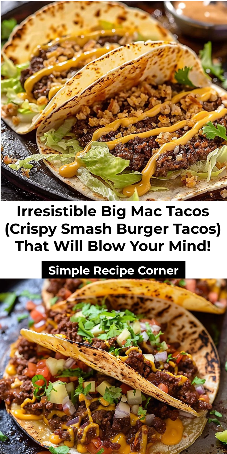 Big Mac Tacos: Crispy Smash Burger Tacos