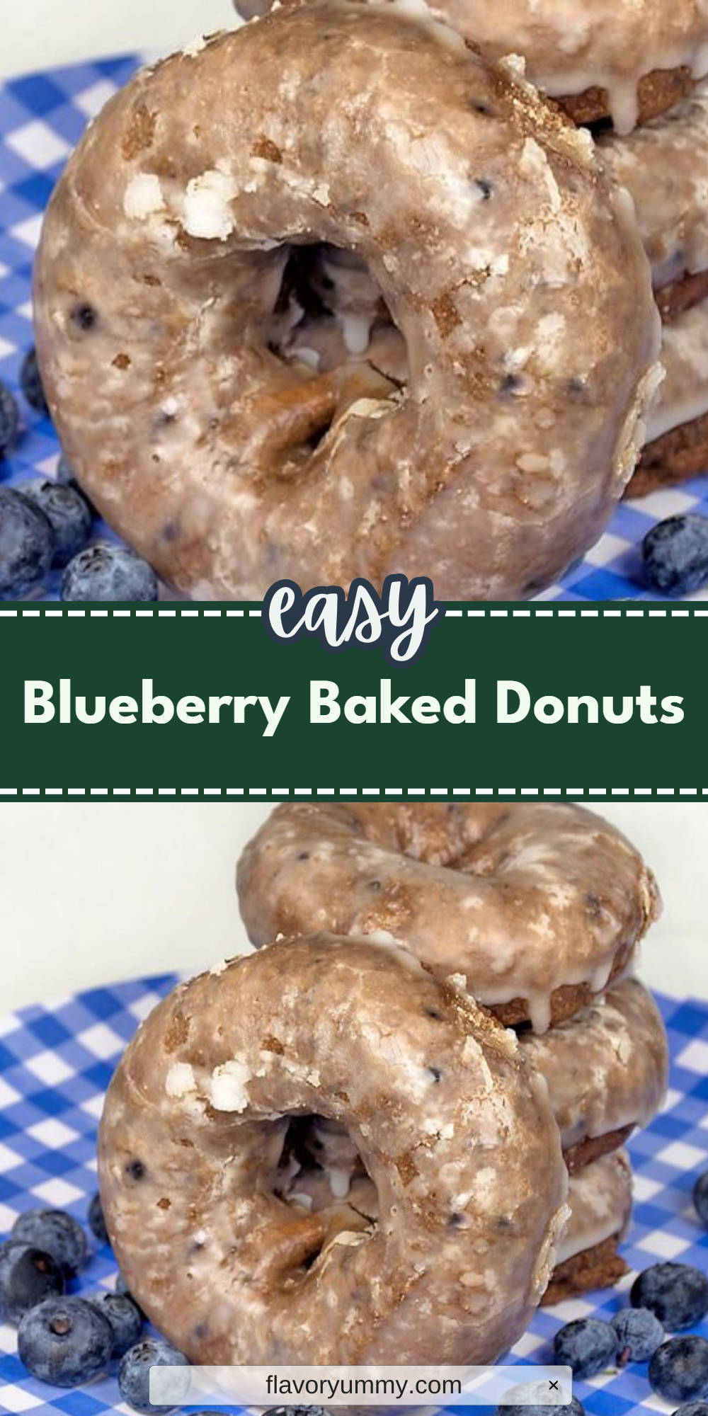 Blueberry Baked Donuts