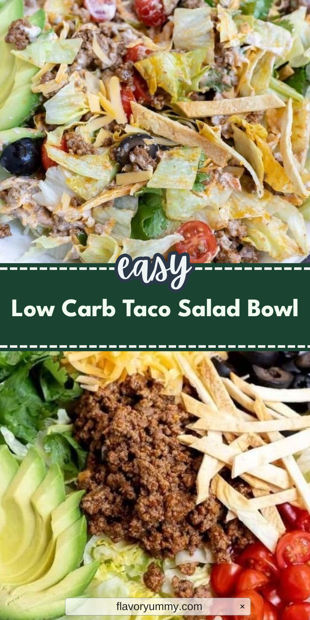 Low Carb Taco Salad Bowl