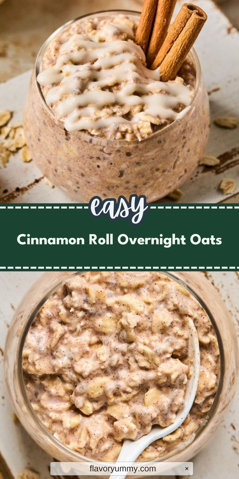Cinnamon Roll Overnight Oats