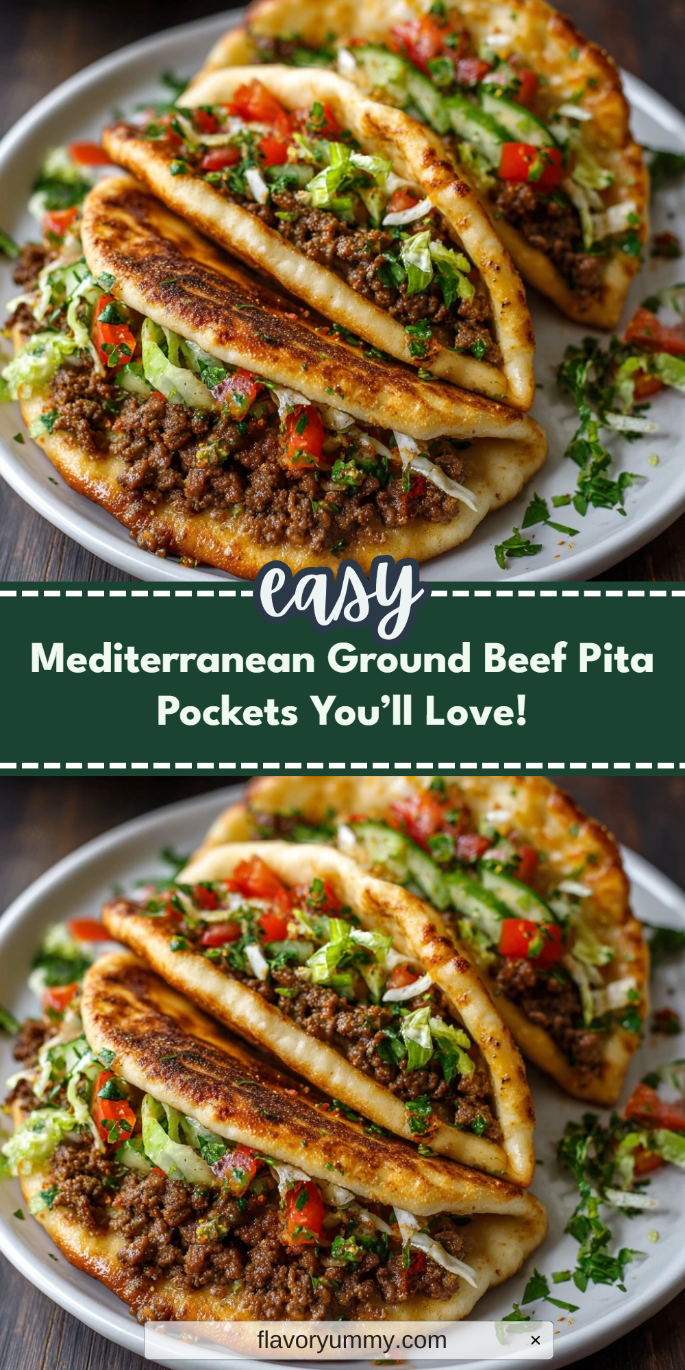 Mediterranean Ground Beef Pita Pockets You’ll Love!