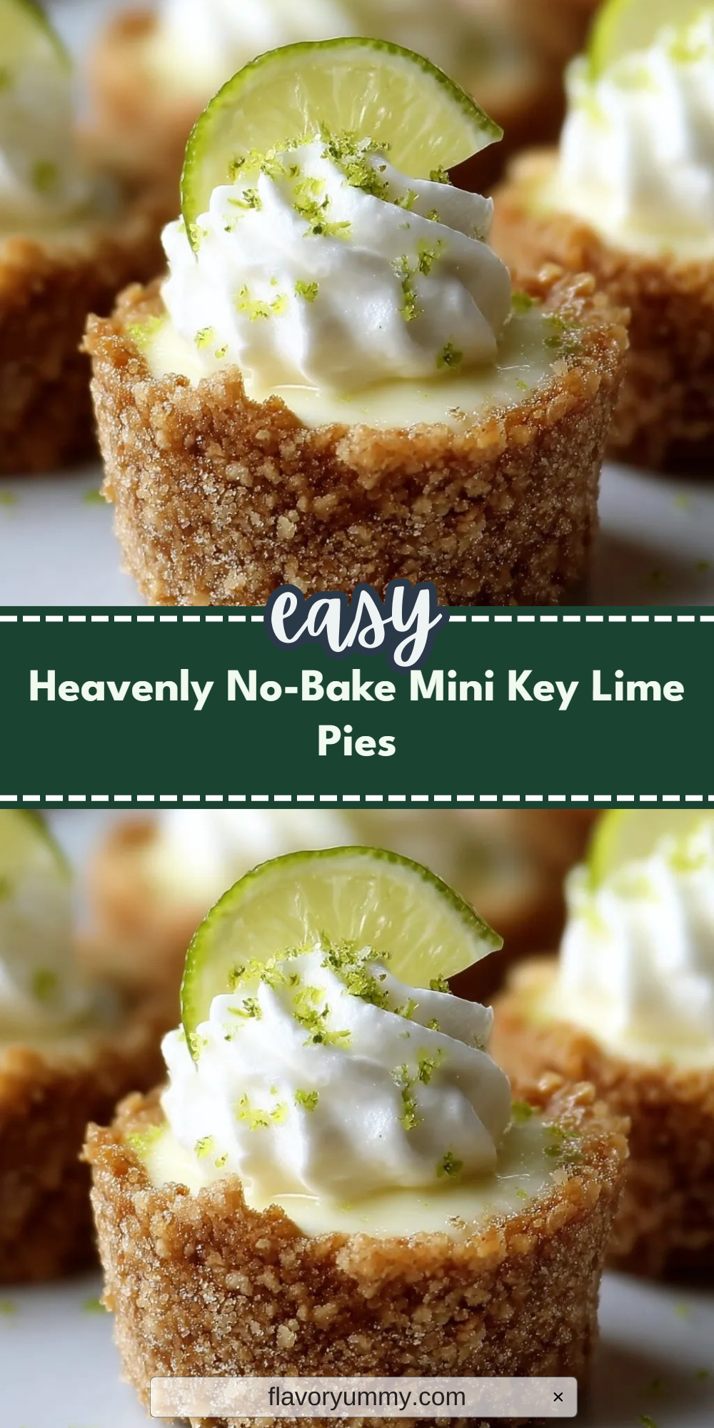 Heavenly No-Bake Mini Key Lime Pies
