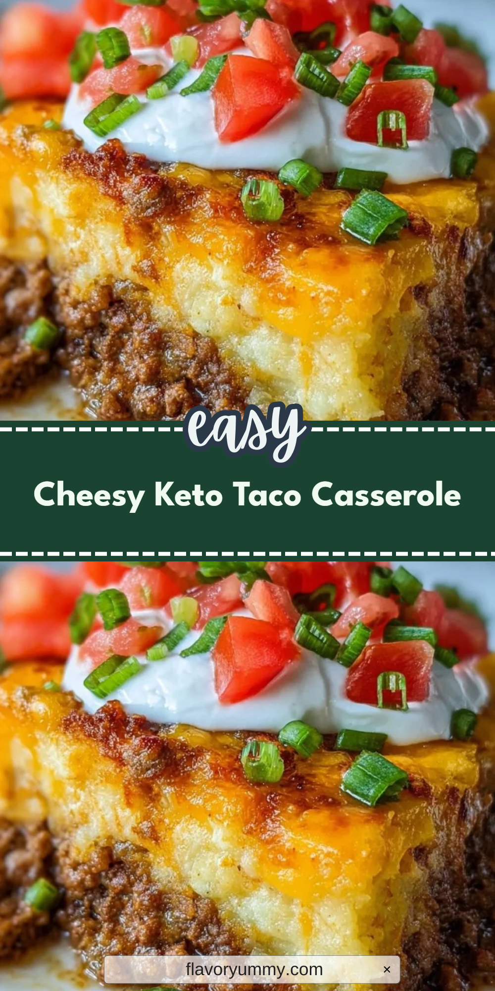 Cheesy Keto Taco Casserole