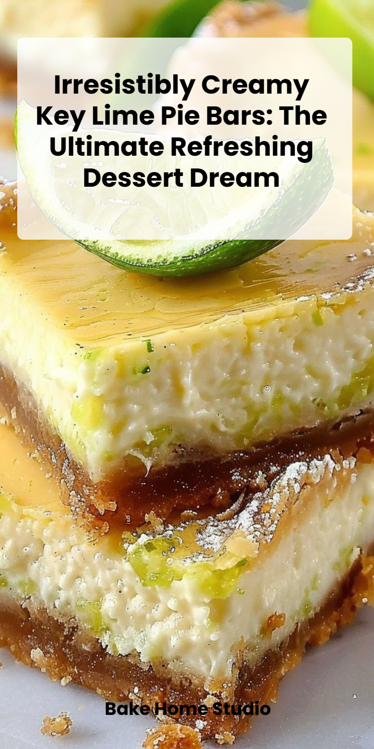 Creamy Key Lime Pie Bars Recipe