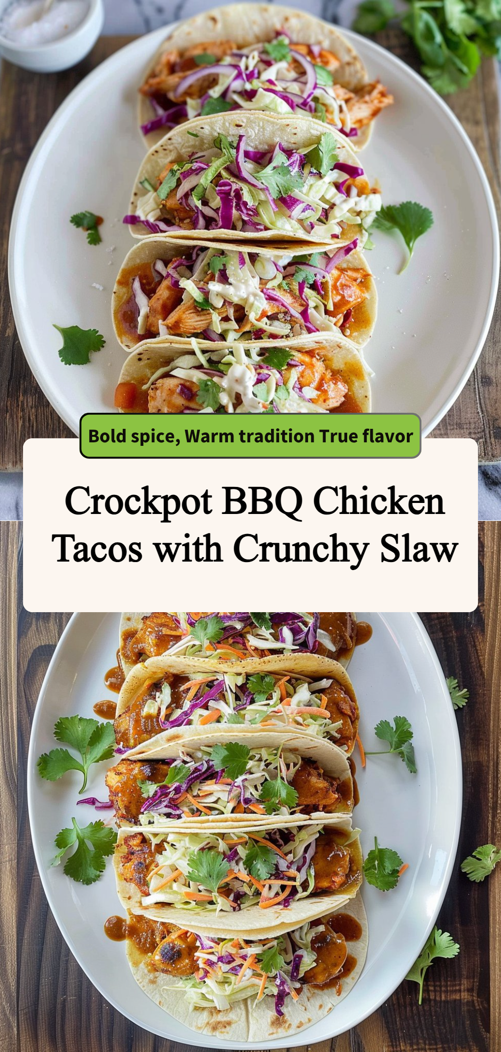 Crockpot BBQ Chicken Tacos with Crunchy Slaw 4 Crockpot BBQ Chicken Tacos with Crunchy Slaw