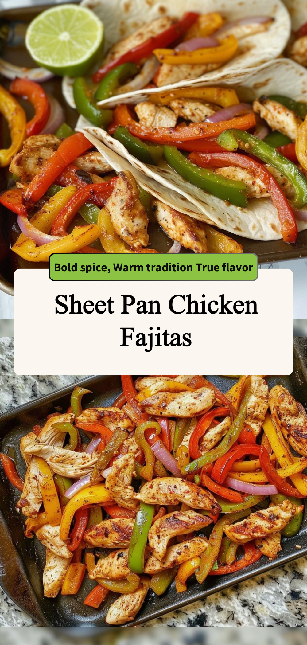 Sheet Pan Chicken Fajitas 4 Sheet Pan Chicken Fajitas