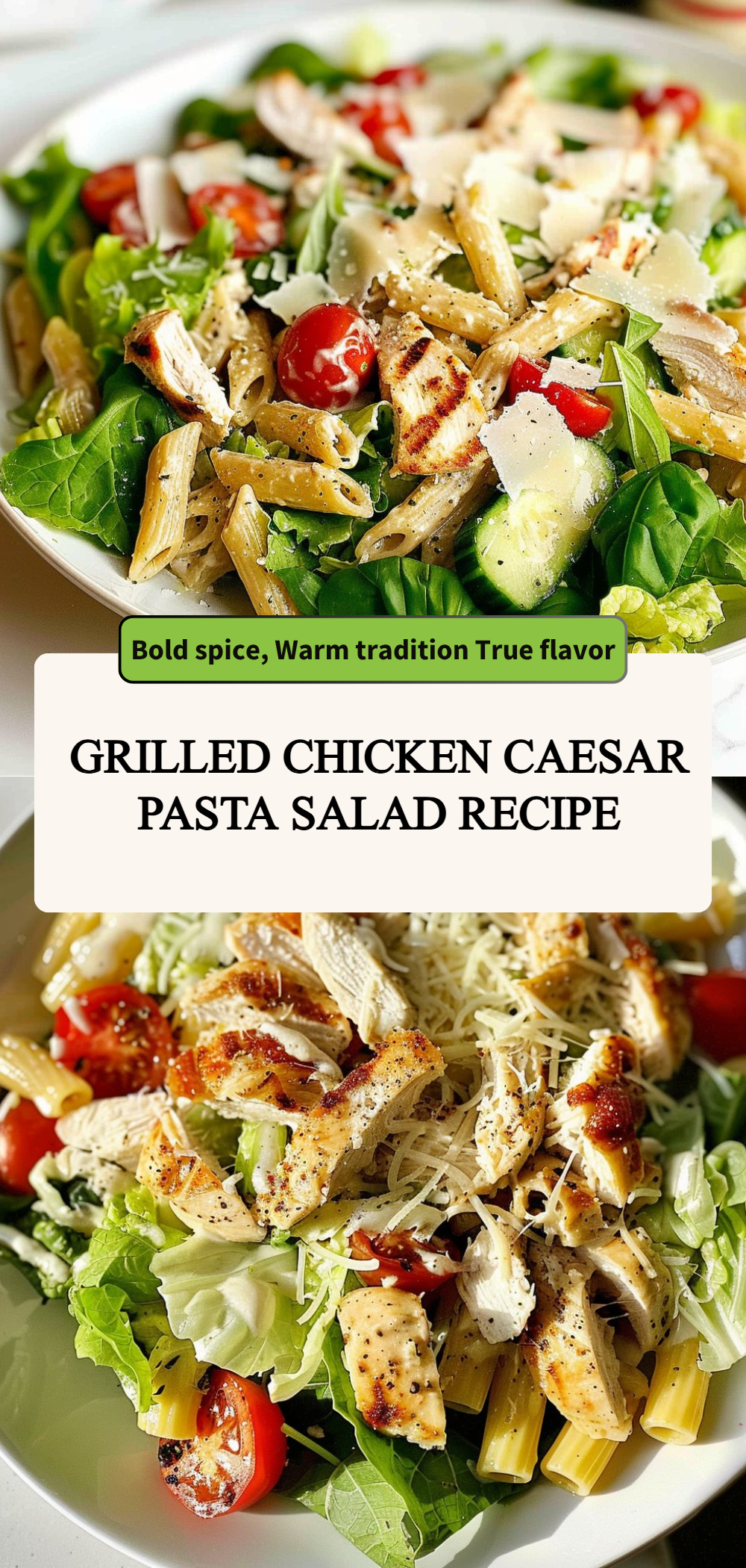 GRILLED CHICKEN CAESAR PASTA SALAD RECIPE