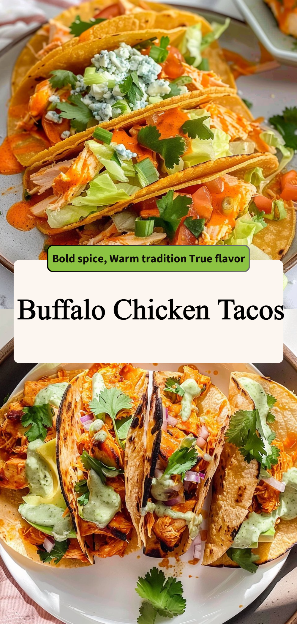 Buffalo Chicken Tacos 4 Buffalo Chicken Tacos
