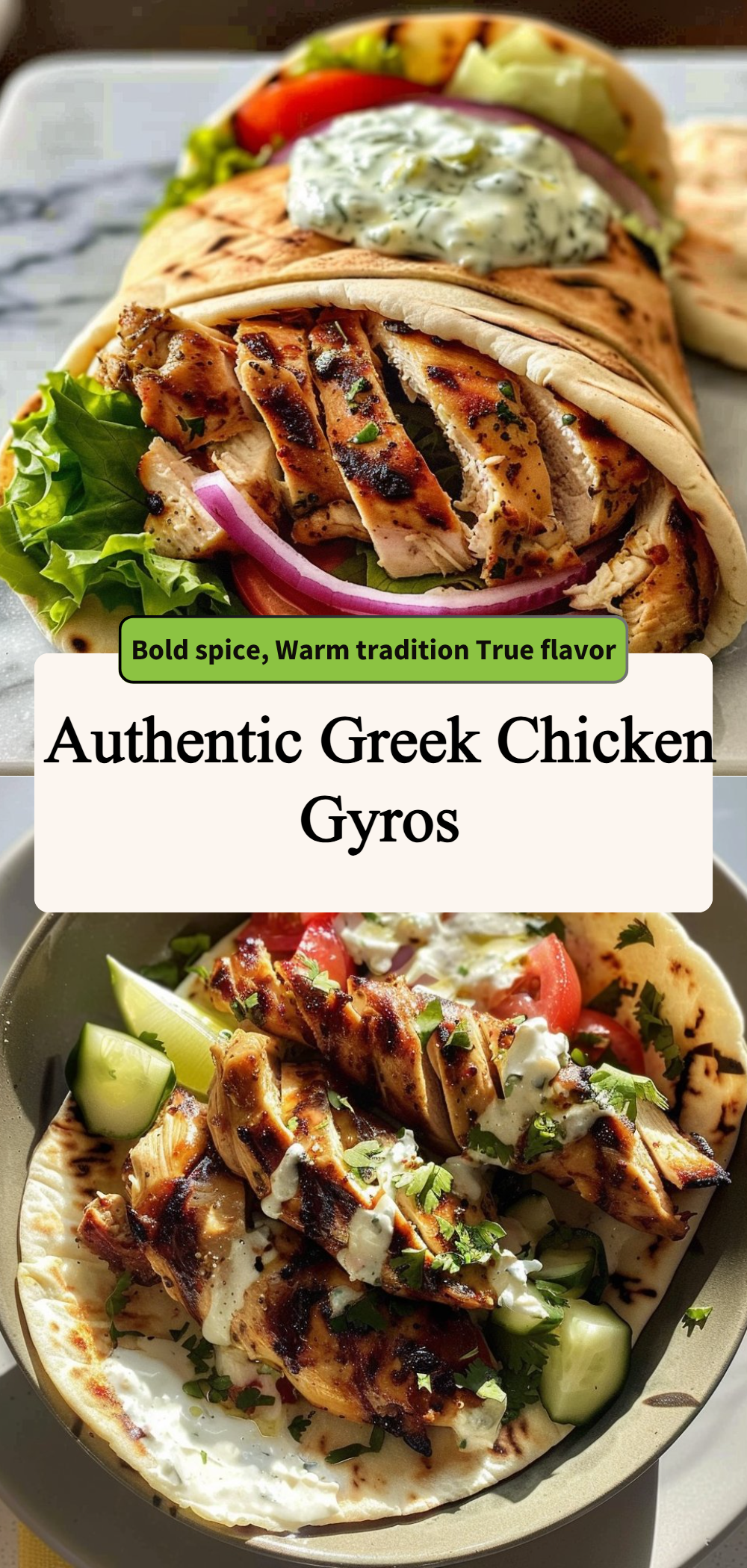 Authentic Greek Chicken Gyros