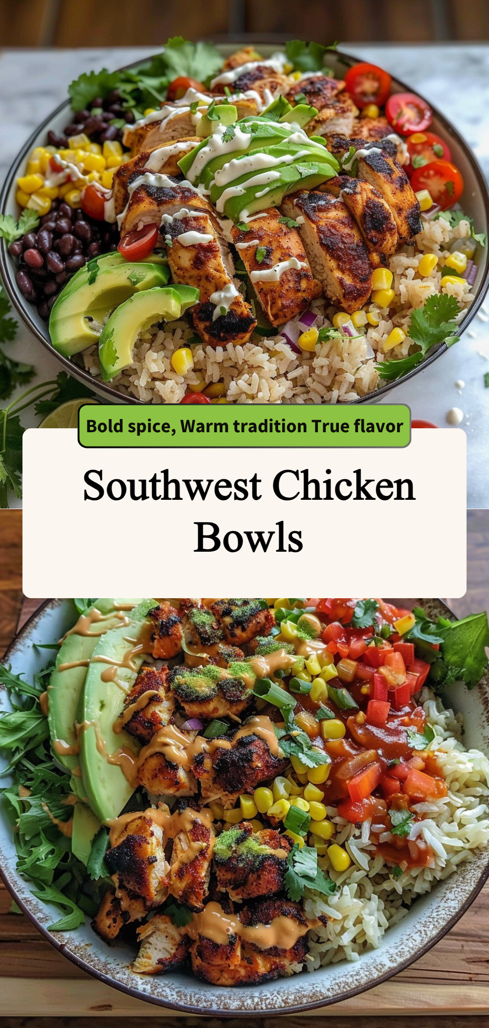 Southwest Chicken Bowls 4 Southwest Chicken Bowls