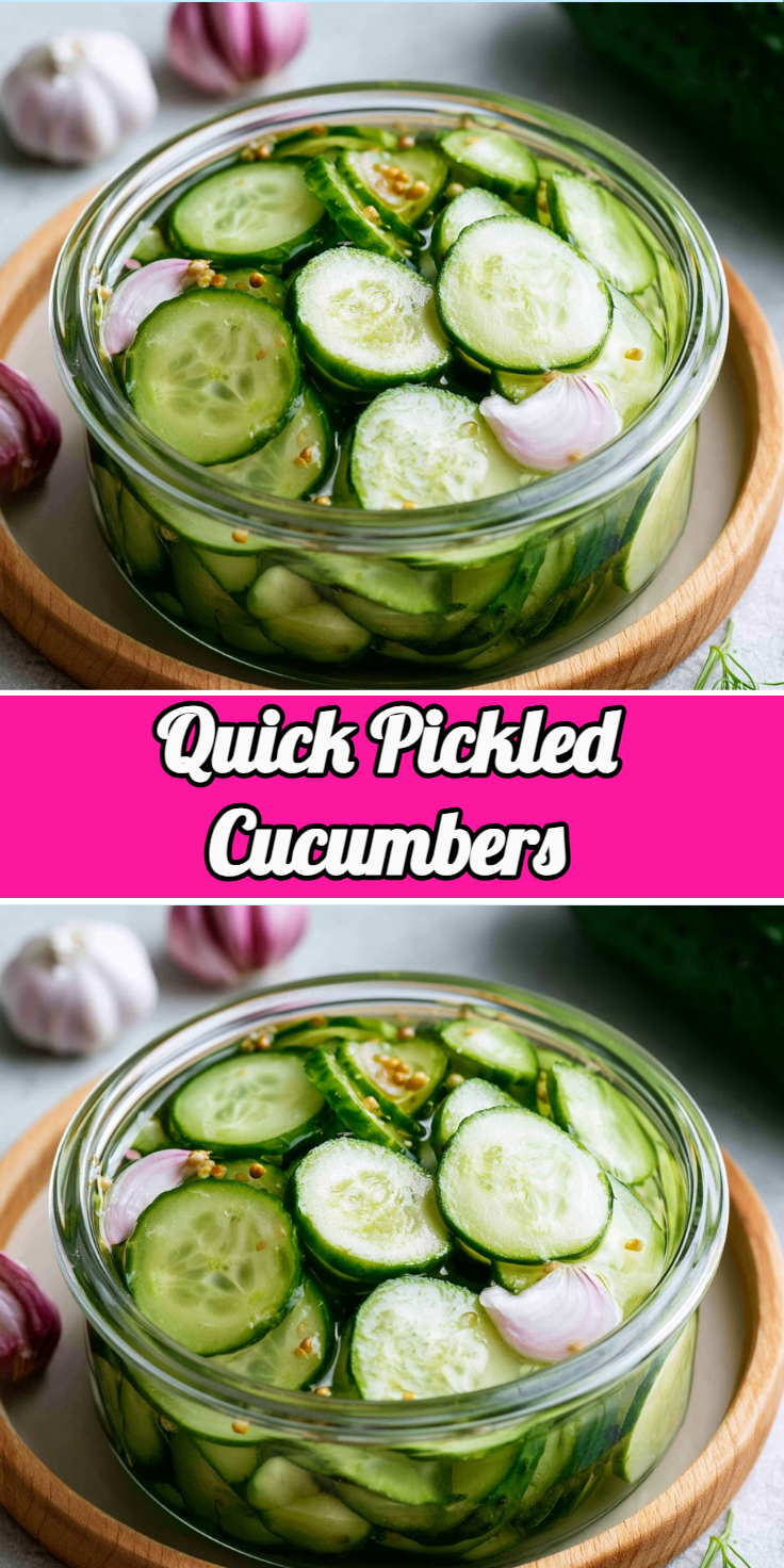 Quick Pickled Cucumbers