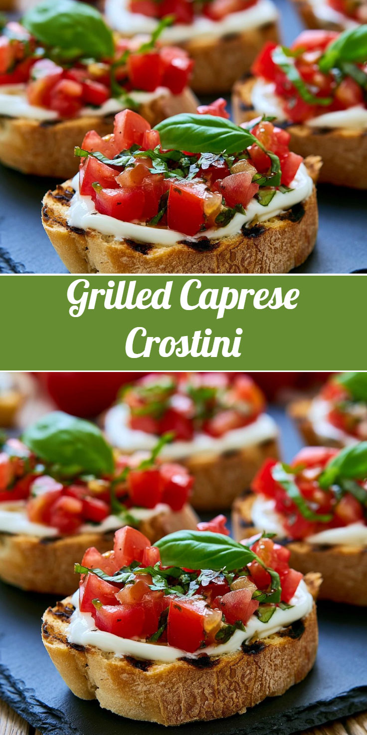 Grilled Caprese Crostini