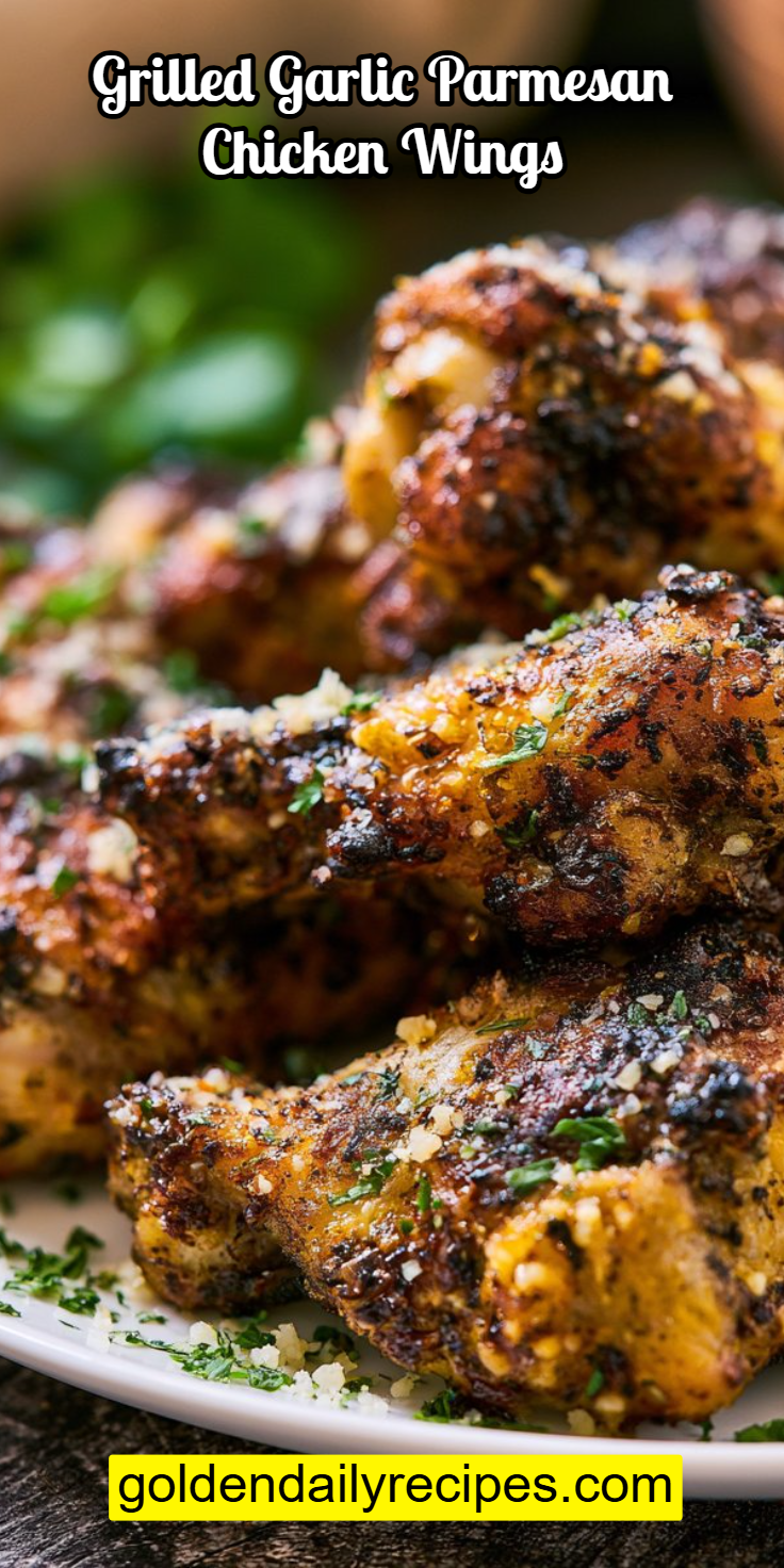 Grilled Garlic Parmesan Chicken Wings