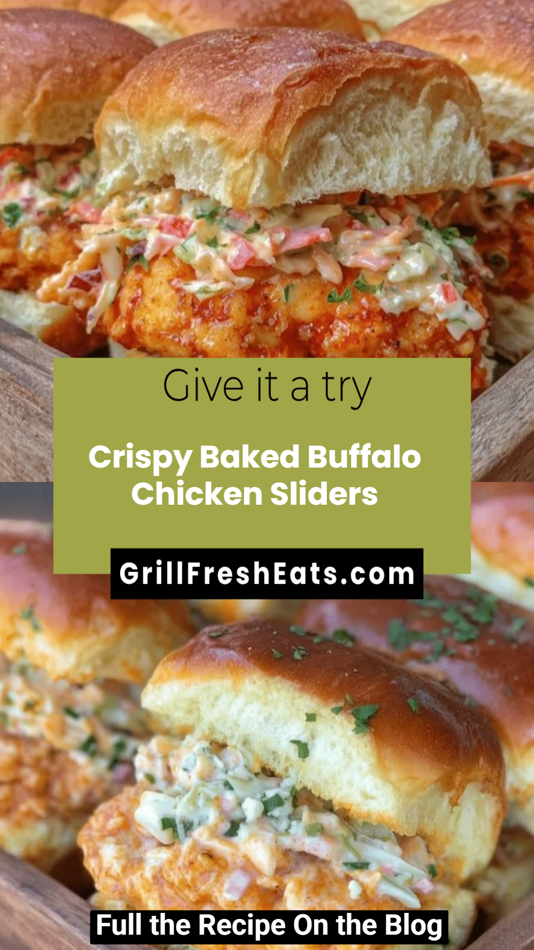 Crispy Baked Buffalo Chicken Sliders 1 Crispy Baked Buffalo Chicken Sliders