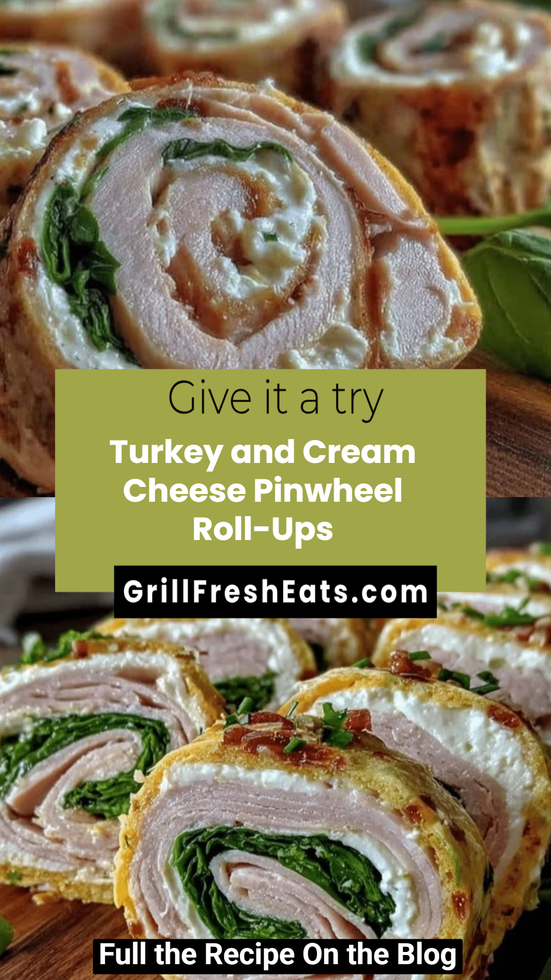 Turkey and Cream Cheese Pinwheel Roll-Ups 1 Turkey and Cream Cheese Pinwheel Roll-Ups