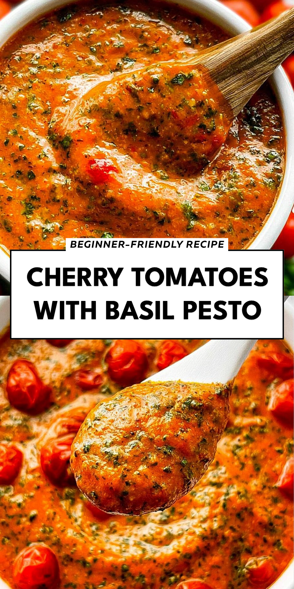 Cherry Tomatoes With Basil Pesto