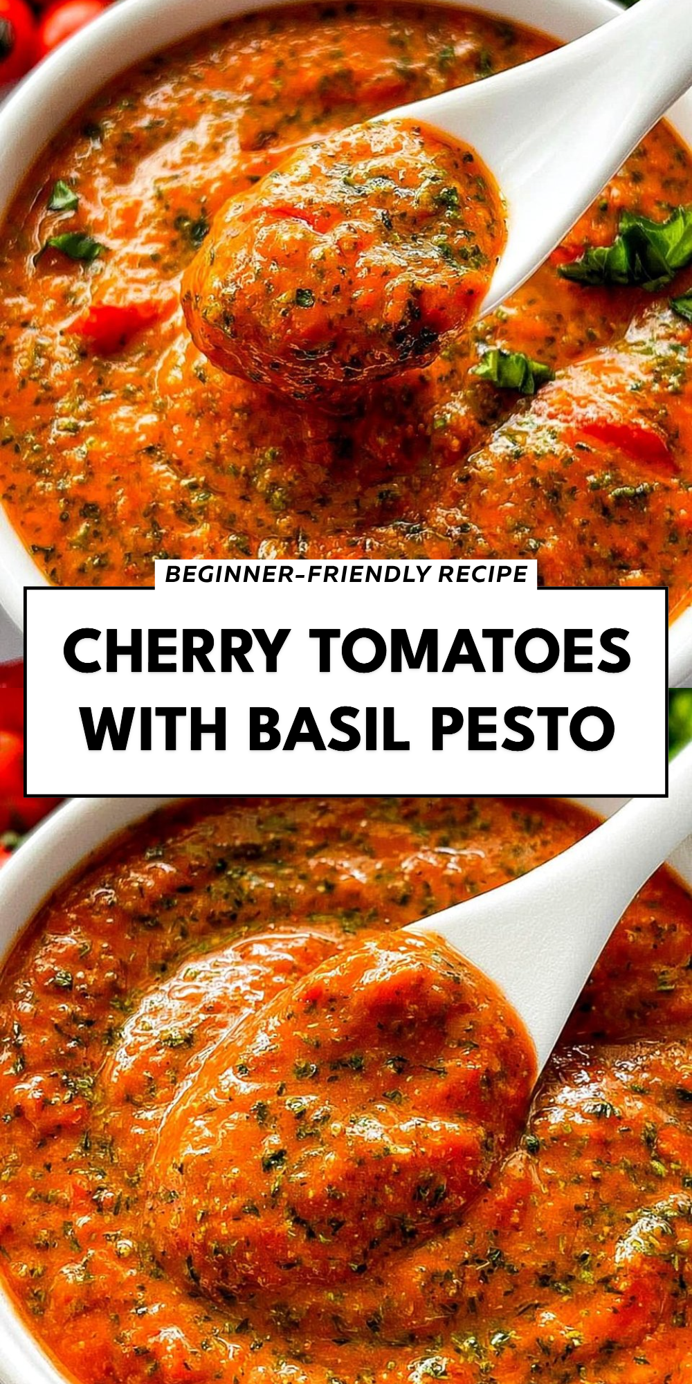 Cherry Tomatoes With Basil Pesto