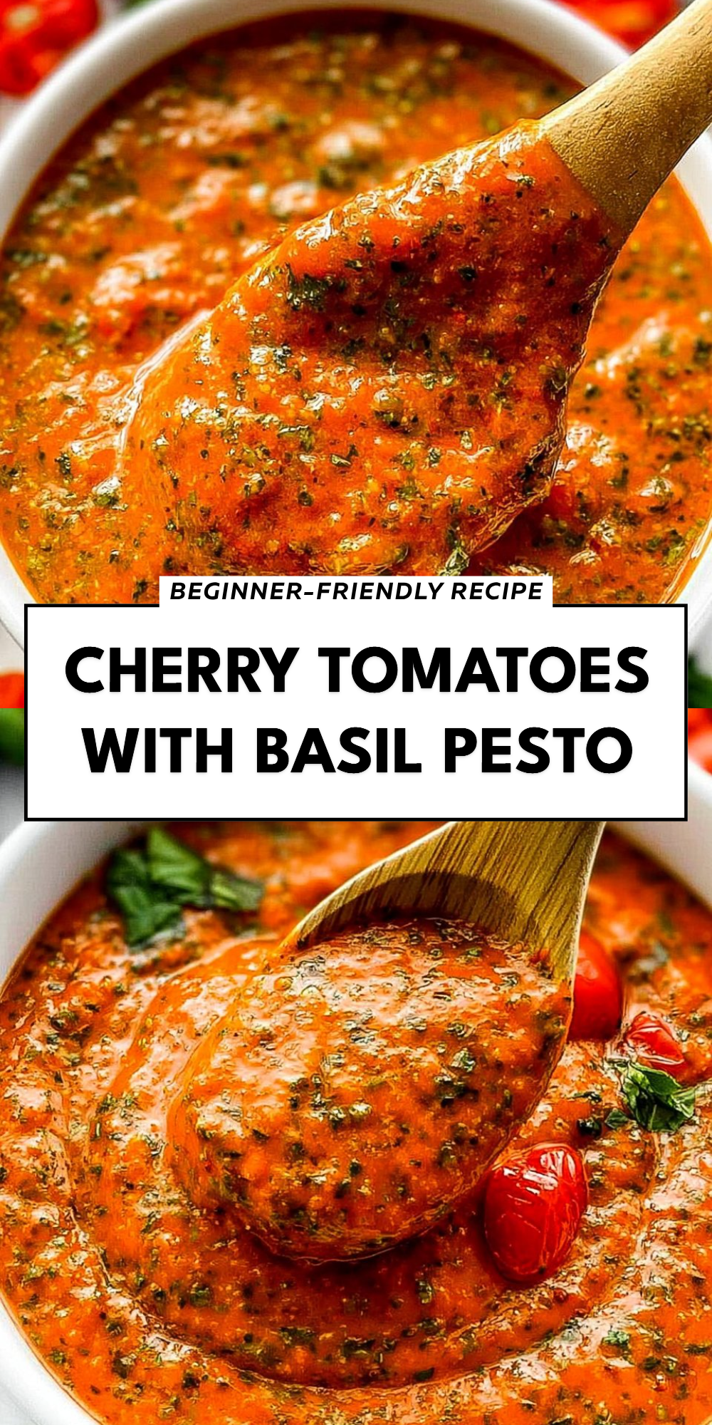 Cherry Tomatoes With Basil Pesto