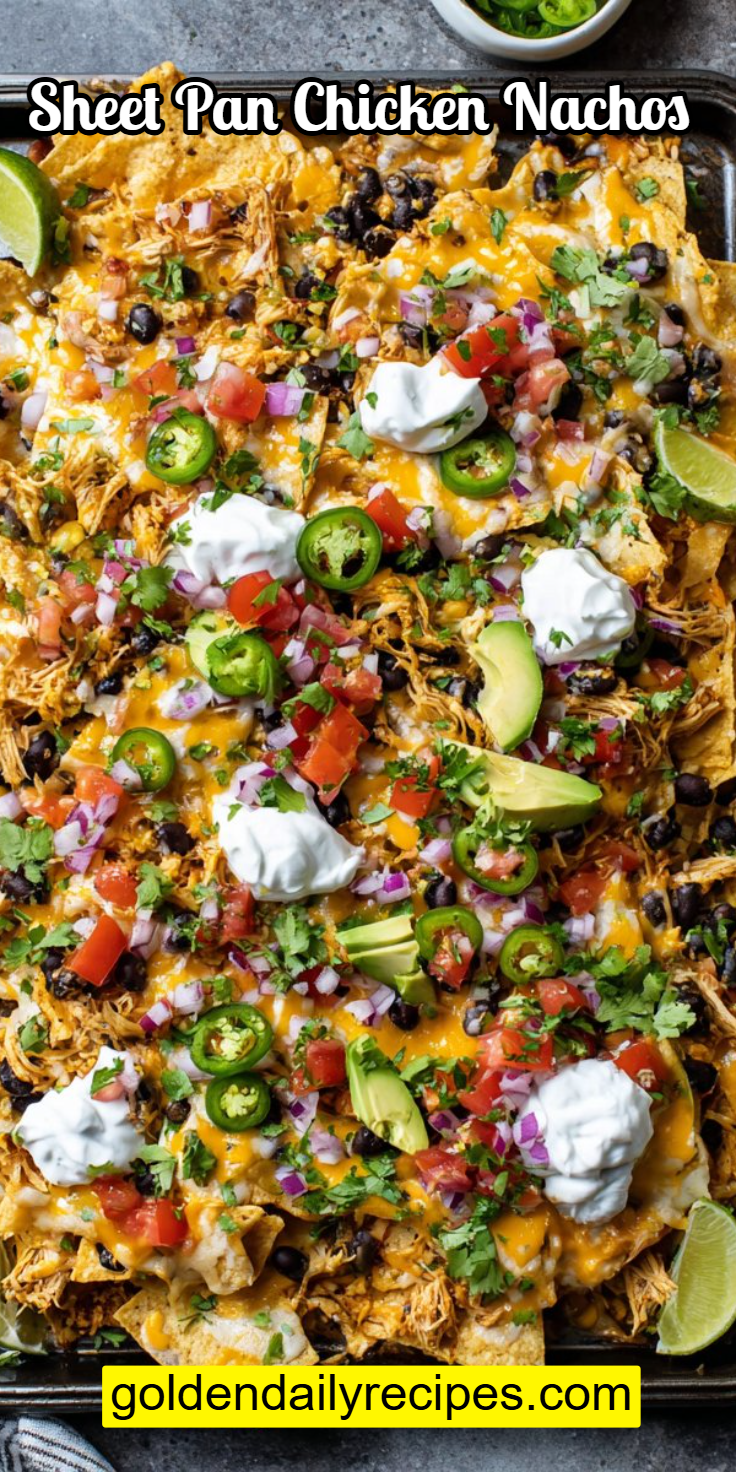 Sheet Pan Chicken Nachos
