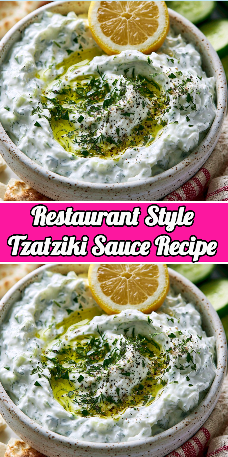 Restaurant Style Tzatziki Sauce Recipe