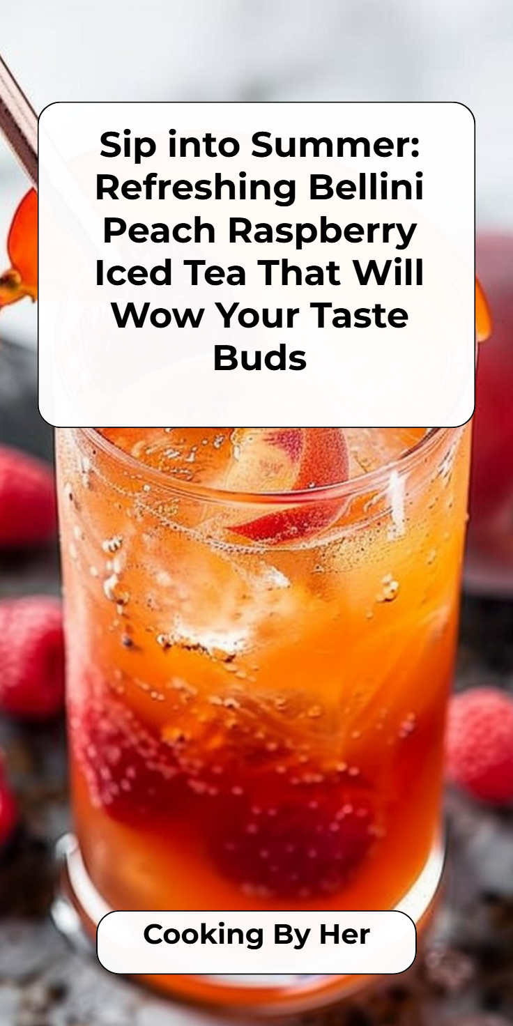 Bellini Peach Raspberry Iced Tea Recipe