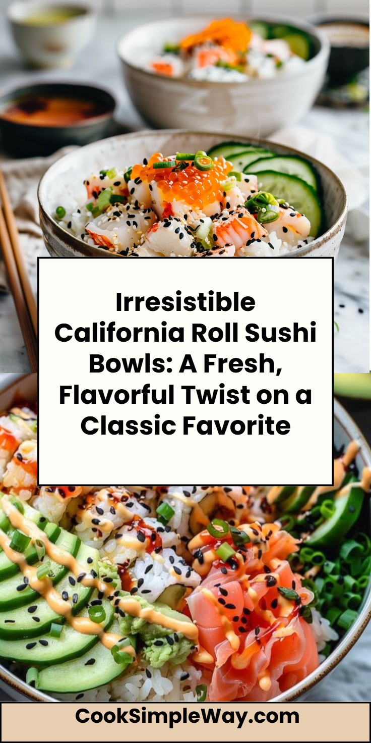 California Roll Sushi Bowls Recipe