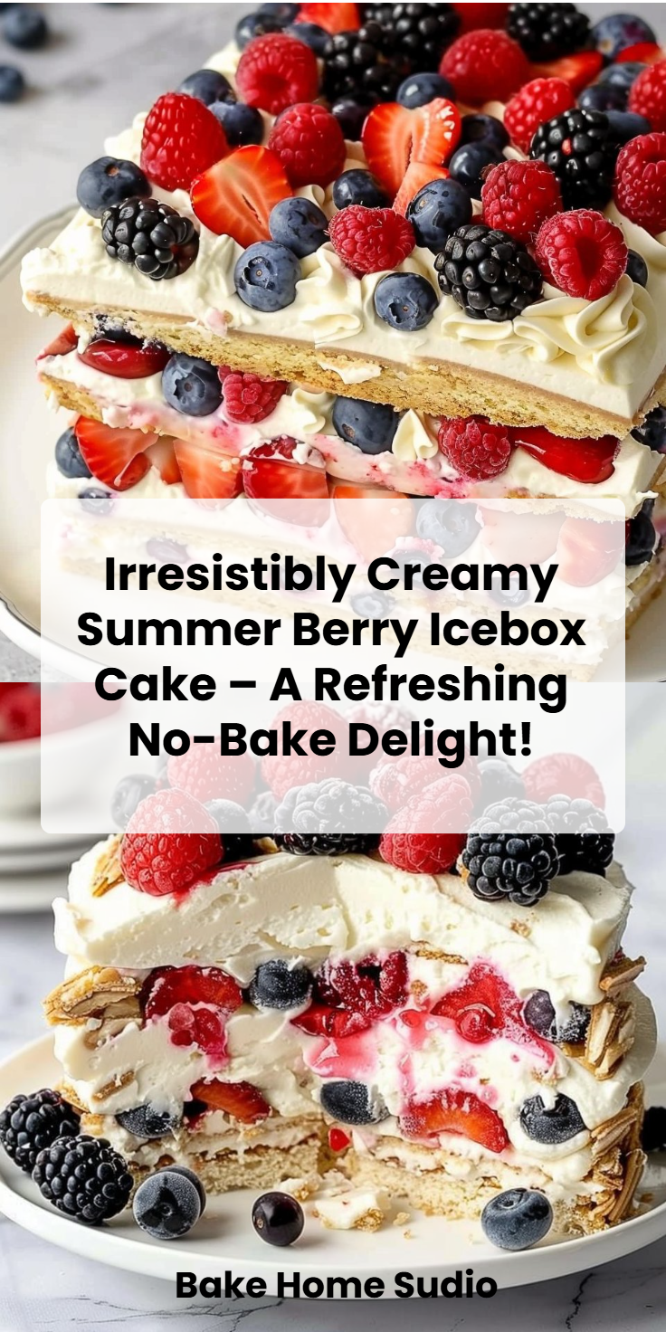Summer Berry Icebox Cake