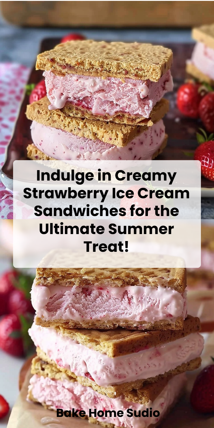 Strawberry Ice Cream Sandwiches Recipe
