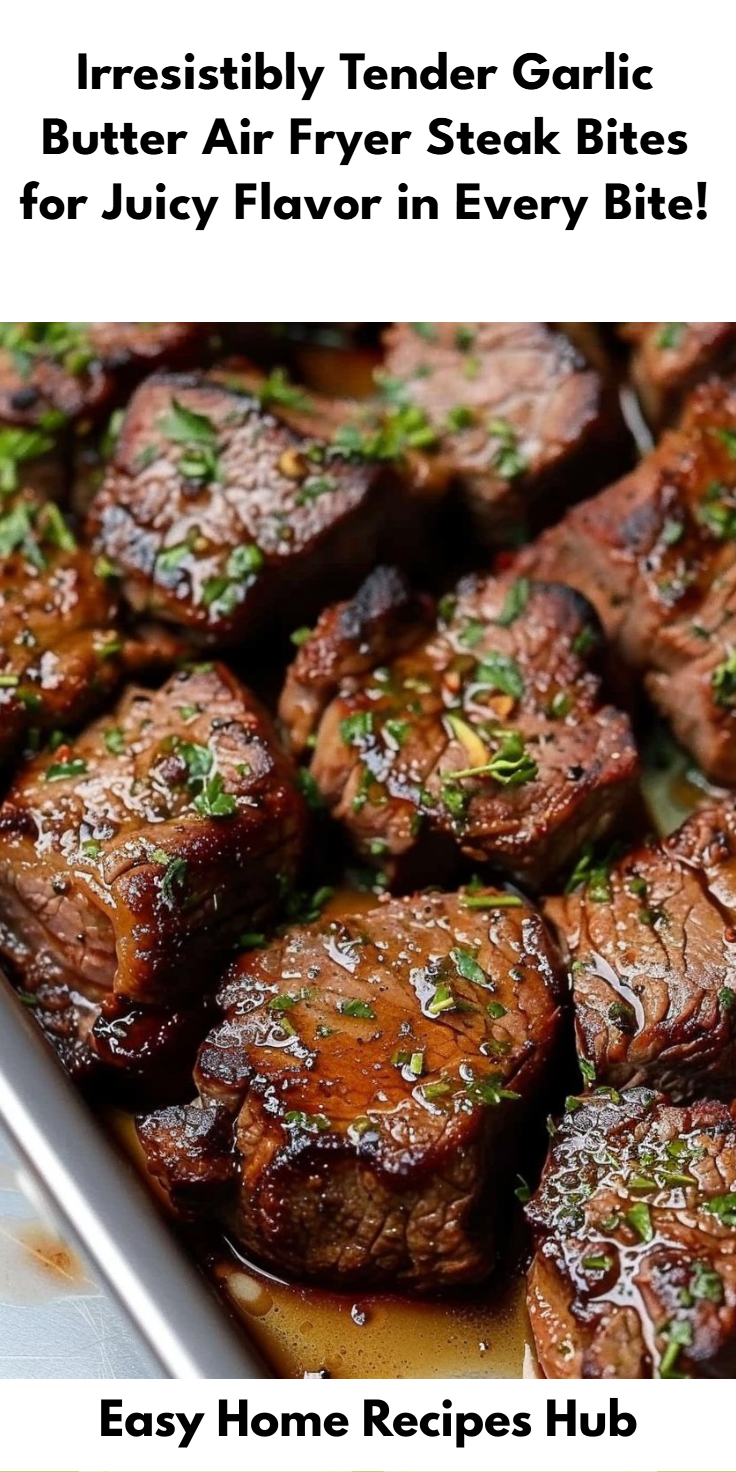 Garlic Butter Air Fryer Steak Bites Recipe