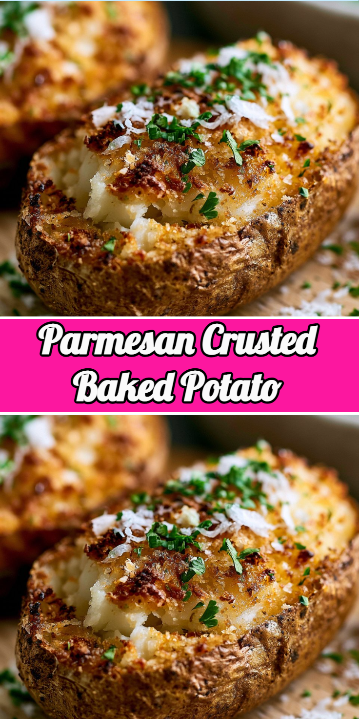 Parmesan Crusted Baked Potato