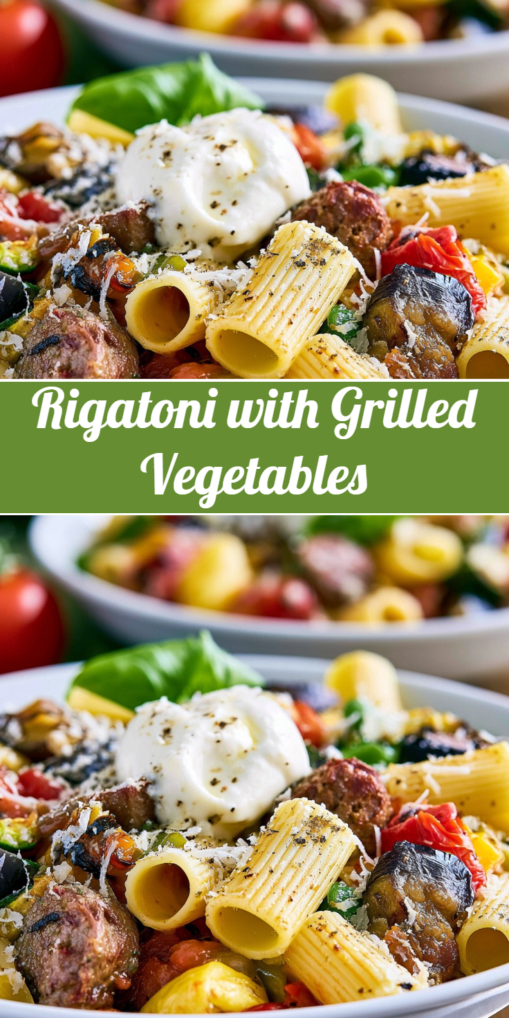 Rigatoni with Grilled Vegetables