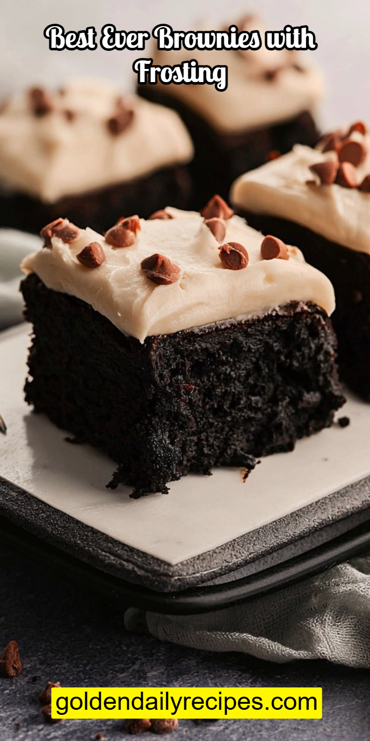 Best Ever Brownies with Frosting