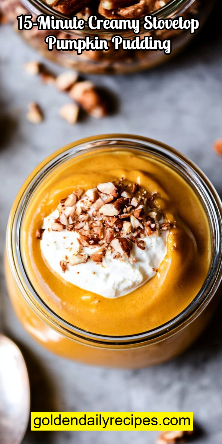 15-Minute Creamy Stovetop Pumpkin Pudding