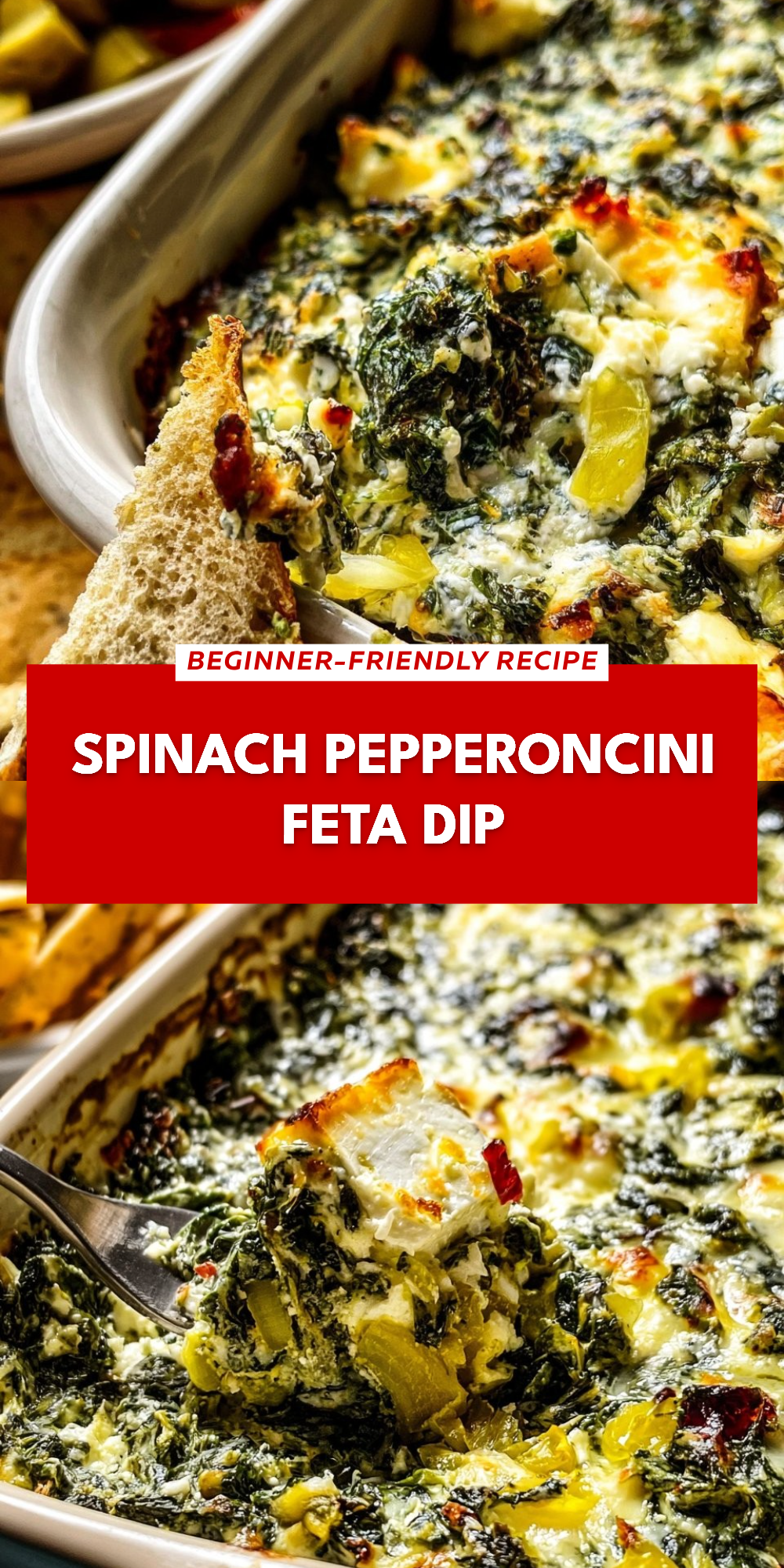 Spinach Pepperoncini Feta Dip