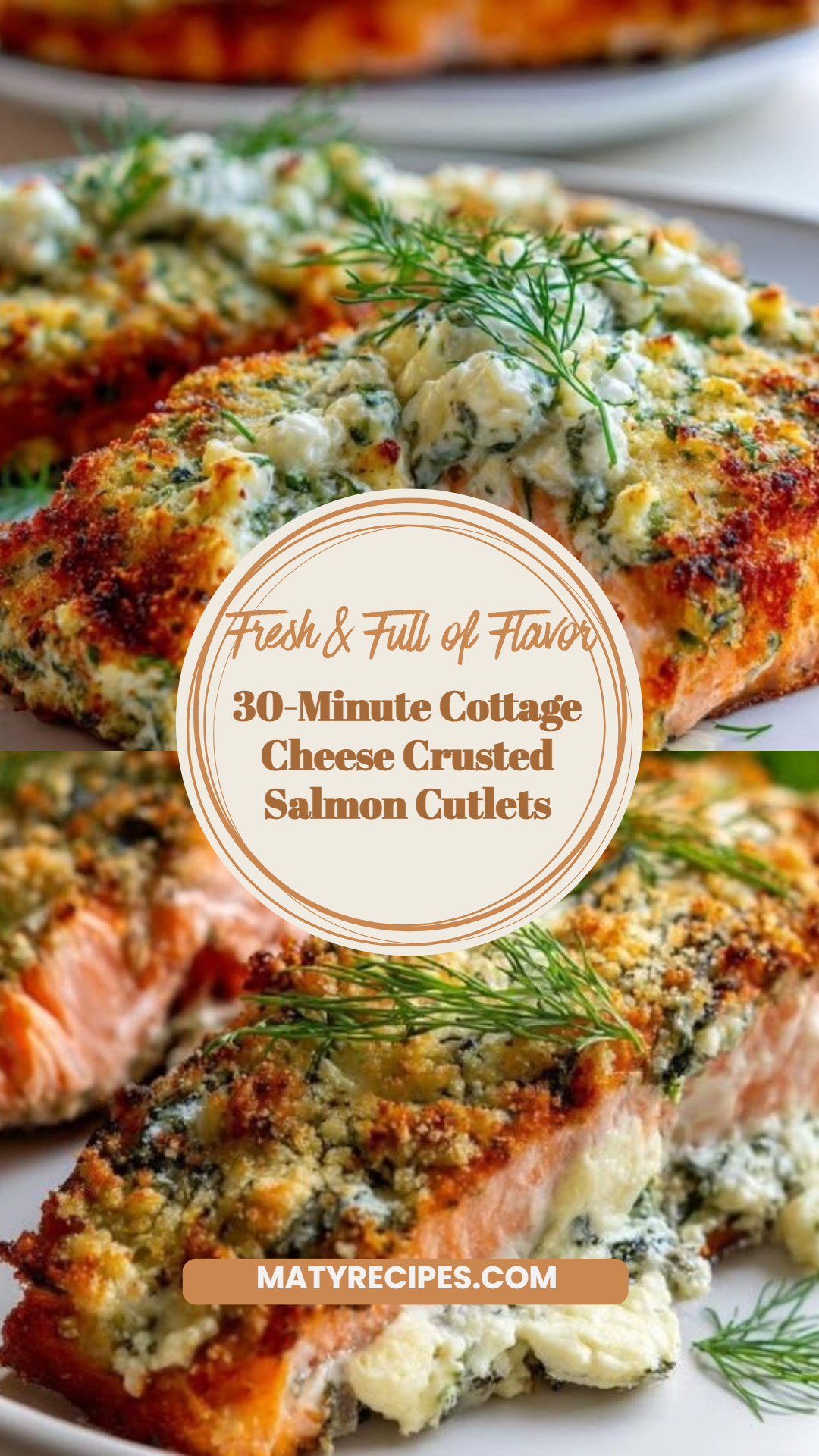 30-Minute Cottage Cheese Crusted Salmon Cutlets