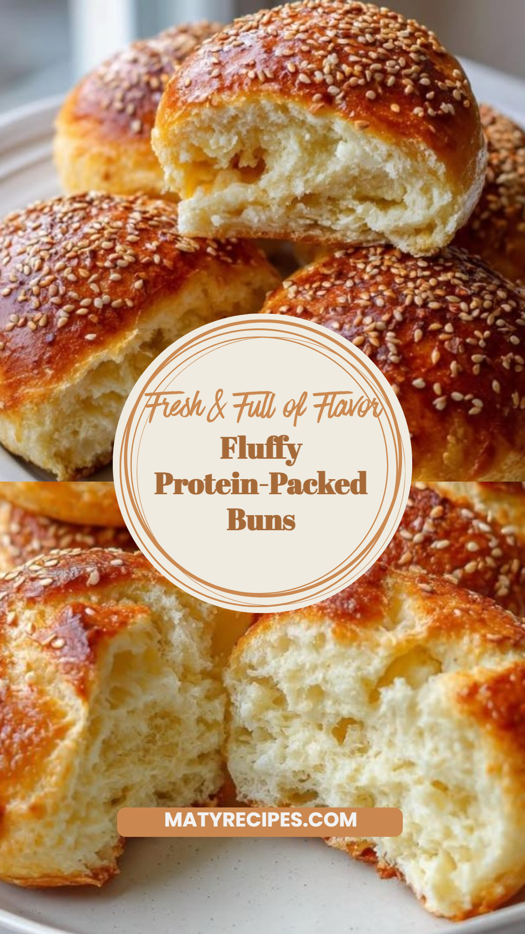 Fluffy Protein-Packed Buns
