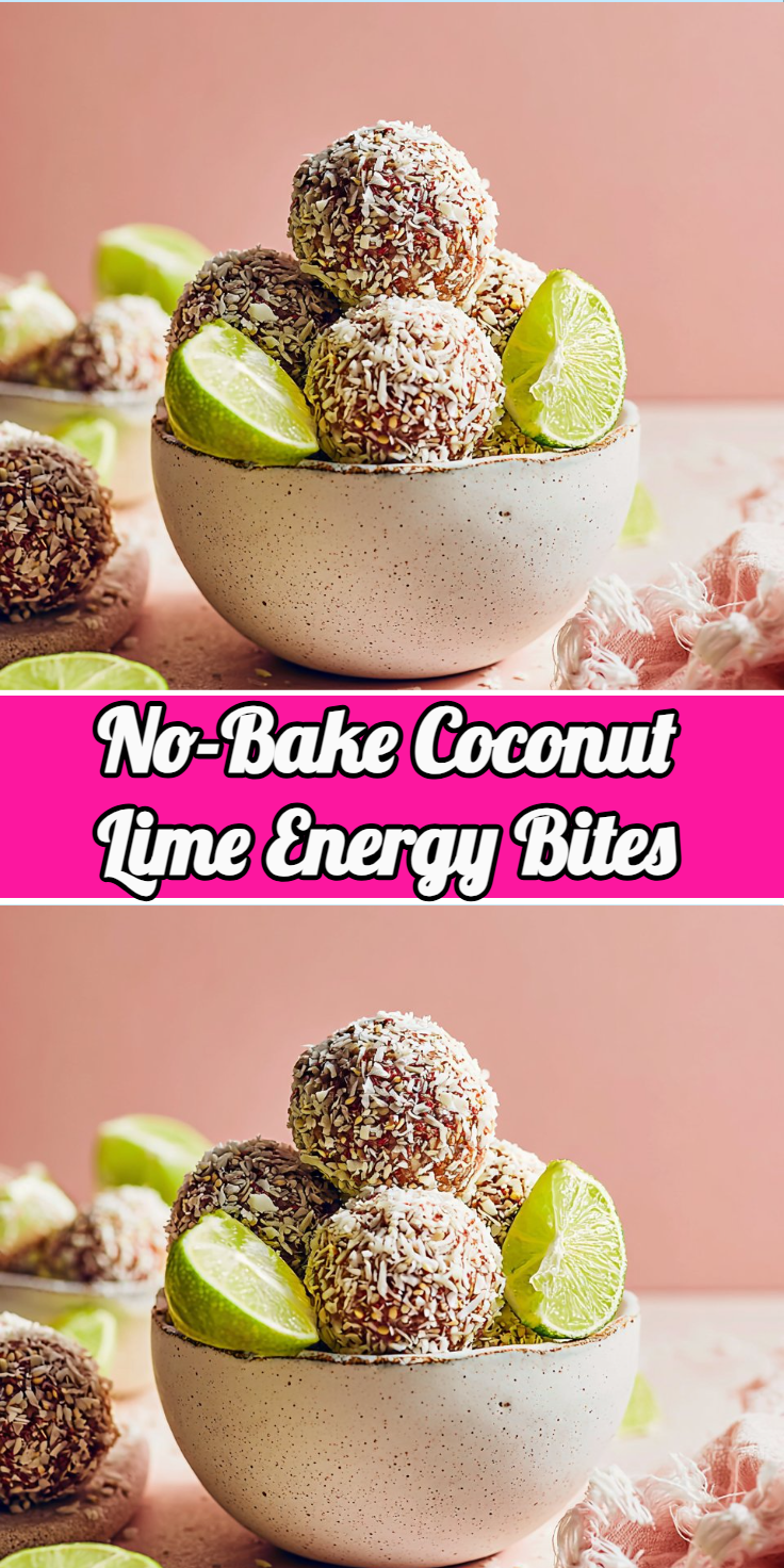 No-Bake Coconut Lime Energy Bites