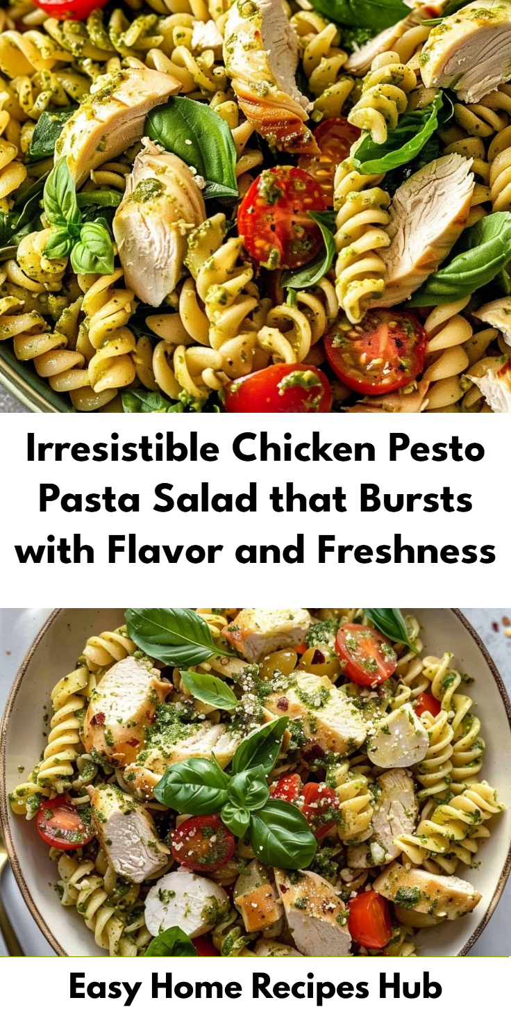 Creamy Chicken Pesto Pasta Salad Recipe
