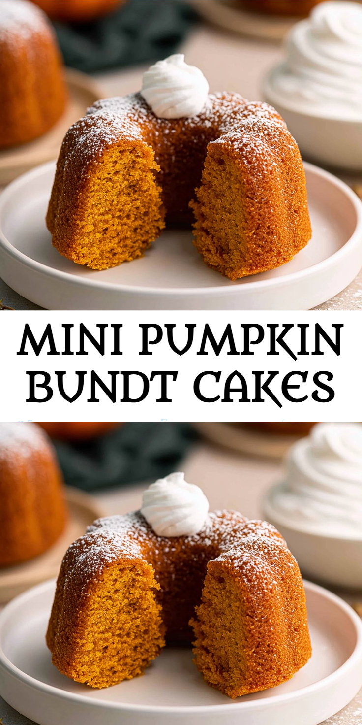 Mini Pumpkin Bundt Cakes