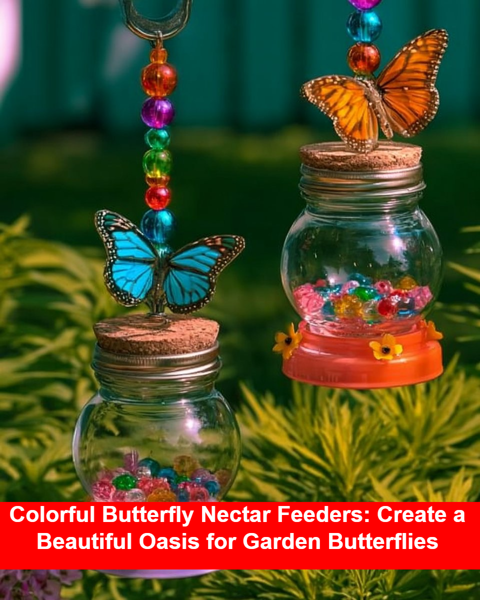 Colorful Butterfly Nectar Feeders