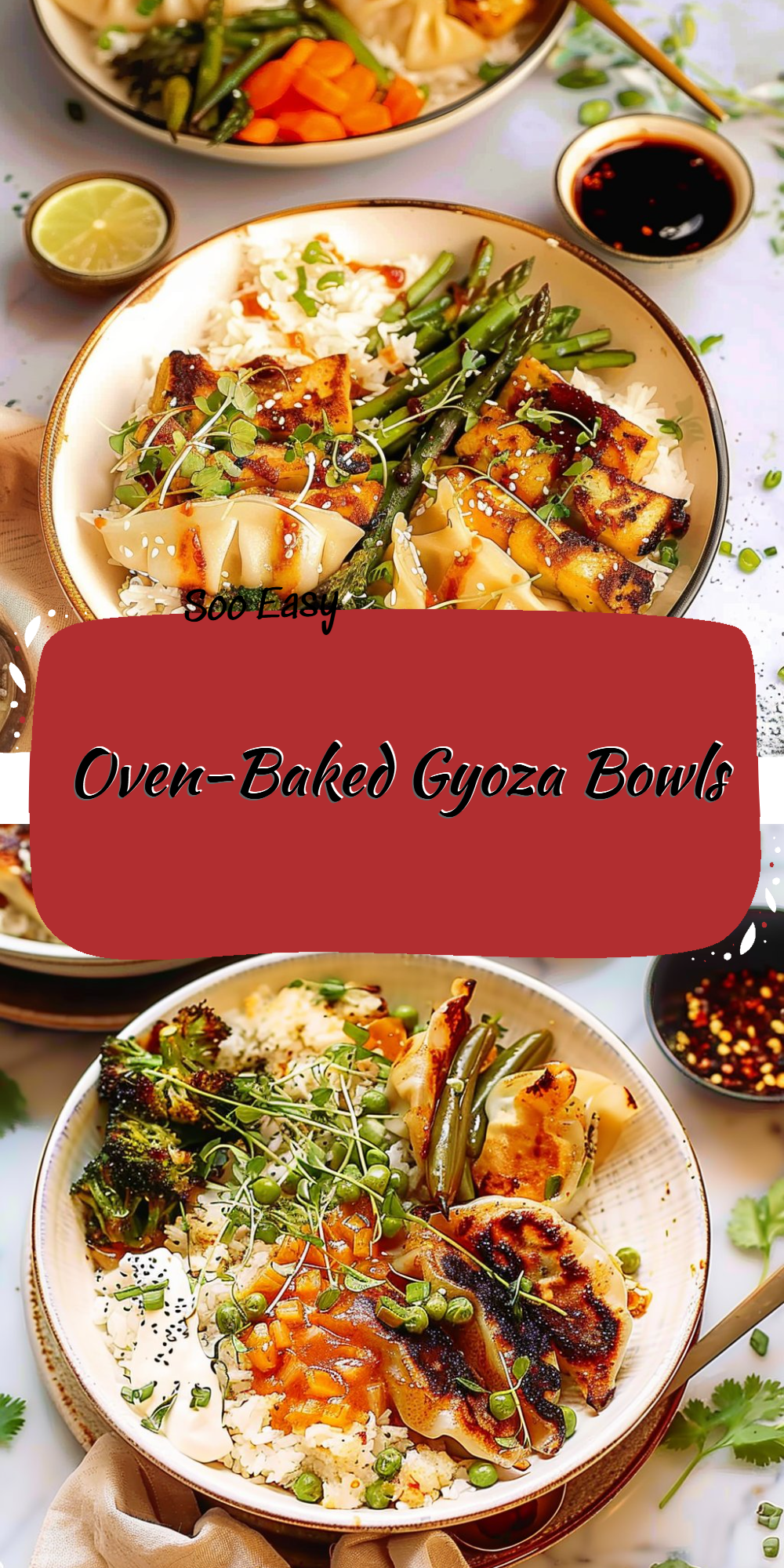 Oven-Baked Gyoza Bowls